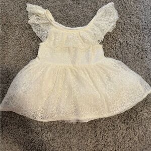 Cream Color Lace 12 month old Casual Dress for girls Oshkosh